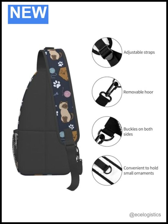 Sling Backpack Crossbody Chest Bag Hiking Daypack Travel Shoulder Bag